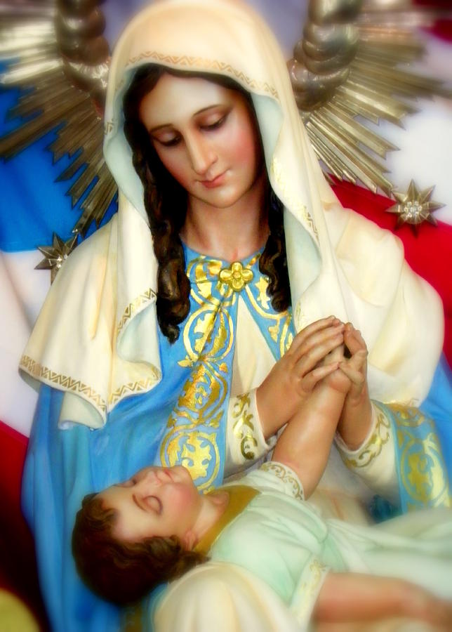 Christmas Photograph - Mother Mary by Karen Wiles