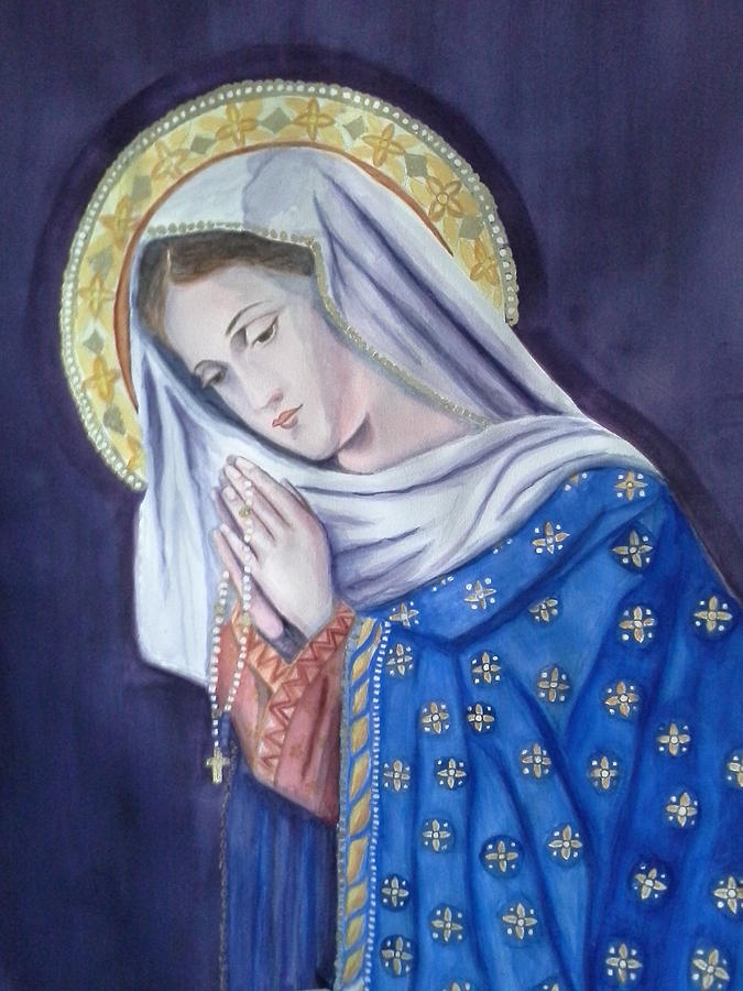 Mary Painting by Katherine Carrasco - Pixels