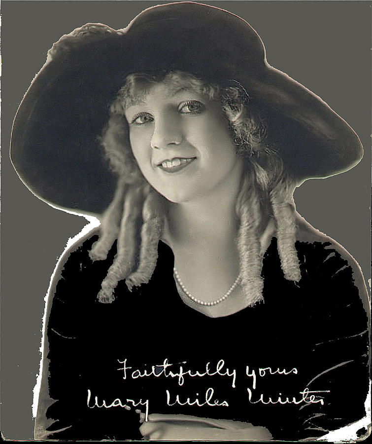 Mary Miles Minter publicity photo c. 1921-2008 Photograph by David Lee Guss