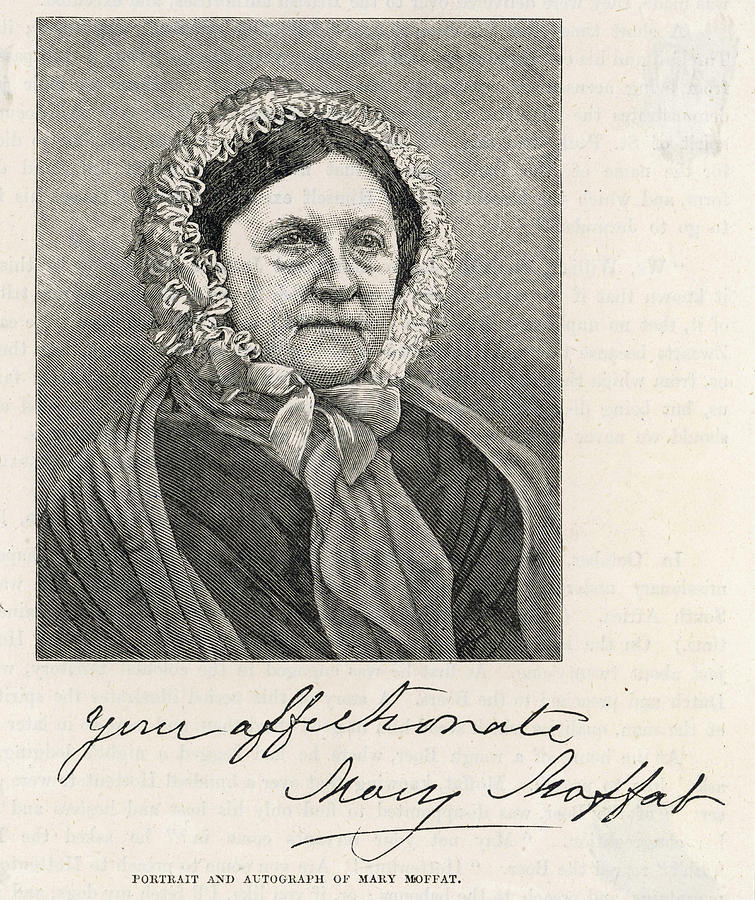 Mary (moffat) Livingstone Missionary Drawing by Mary Evans Picture