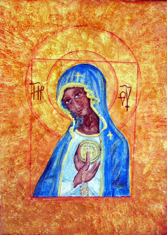 Mary Mother of Jesus Painting by Sarah Hornsby