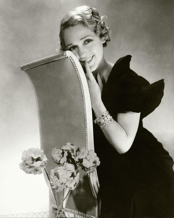 Mary Pickford On A Chair Photograph by Edward Steichen
