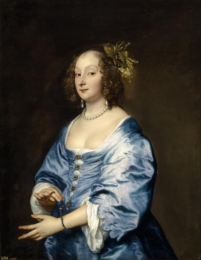 Mary Ruthven Lady van Dyck Painting by Anthony van Dyck