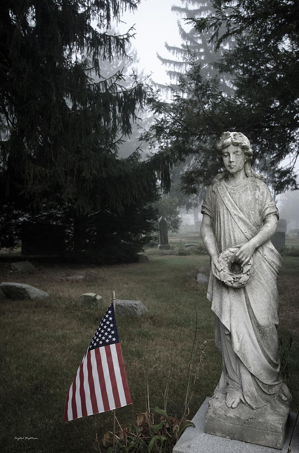 Cemetery Statue Photograph by Crystal Wightman