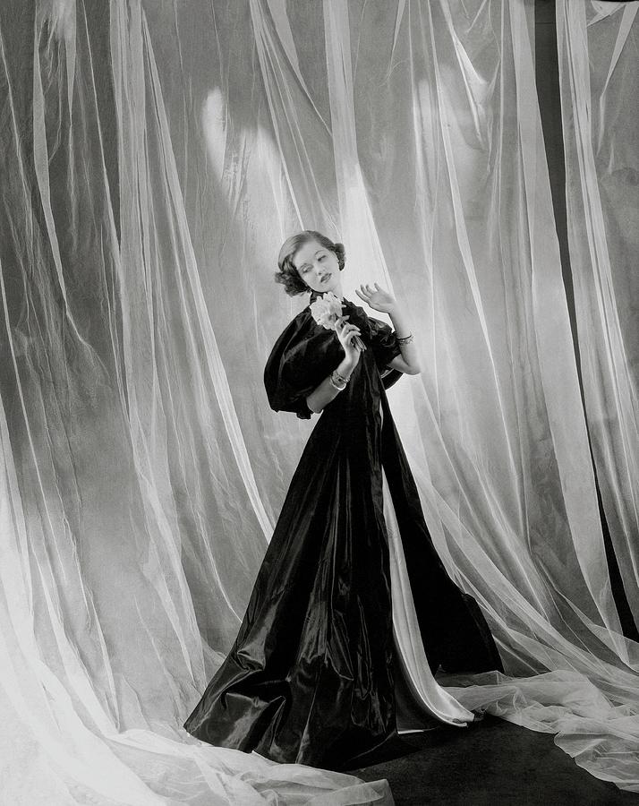Mary Taylor Wearing A Vionnet Dress Photograph by Cecil Beaton