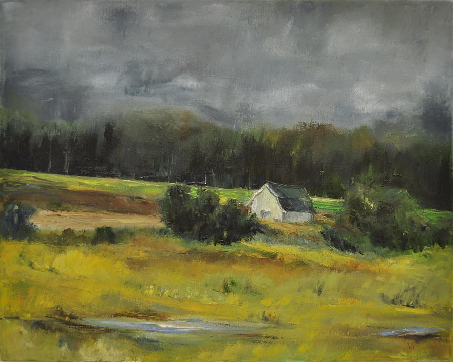 Maryland Barn Painting by Lindsay Frost