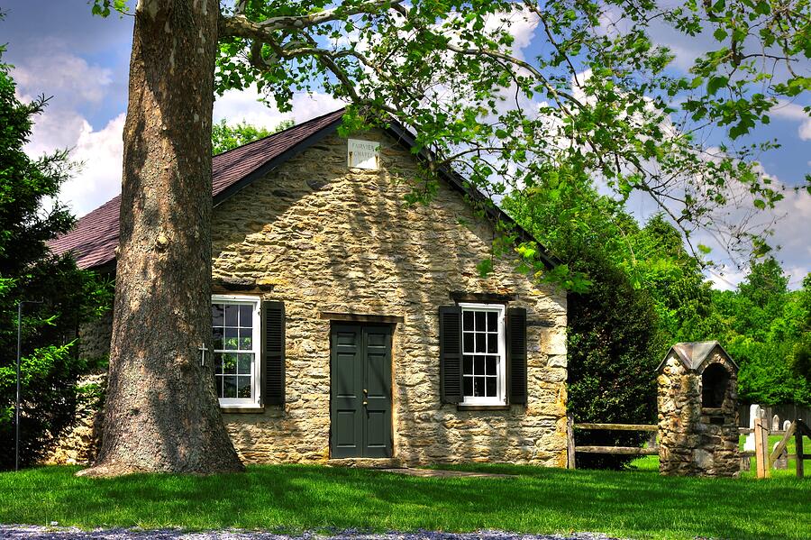 Maryland Country Churches - Fairview Chapel-1A Spring - Established 1847 Near New Market Maryland Photograph by Michael Mazaika