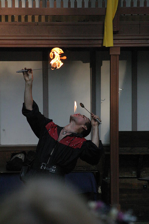 Actor Photograph - Maryland Renaissance Festival - Johnny Fox Sword Swallower - 1212101 by DC Photographer
