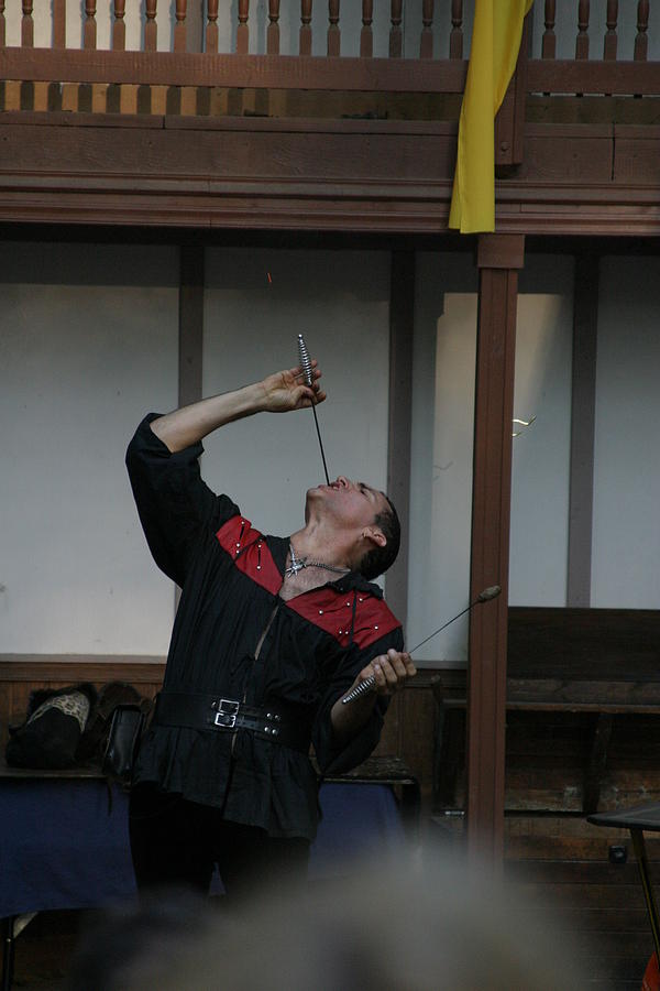 Actor Photograph - Maryland Renaissance Festival - Johnny Fox Sword Swallower - 1212108 by DC Photographer