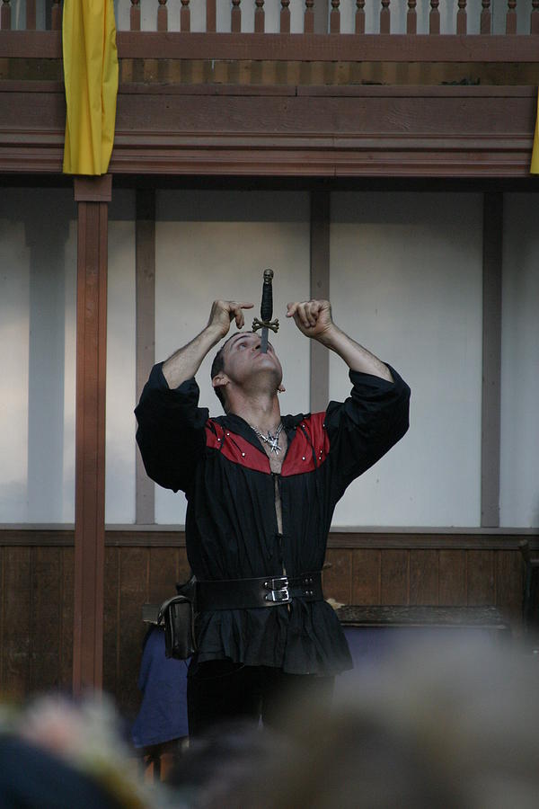 Actor Photograph - Maryland Renaissance Festival - Johnny Fox Sword Swallower - 1212109 by DC Photographer