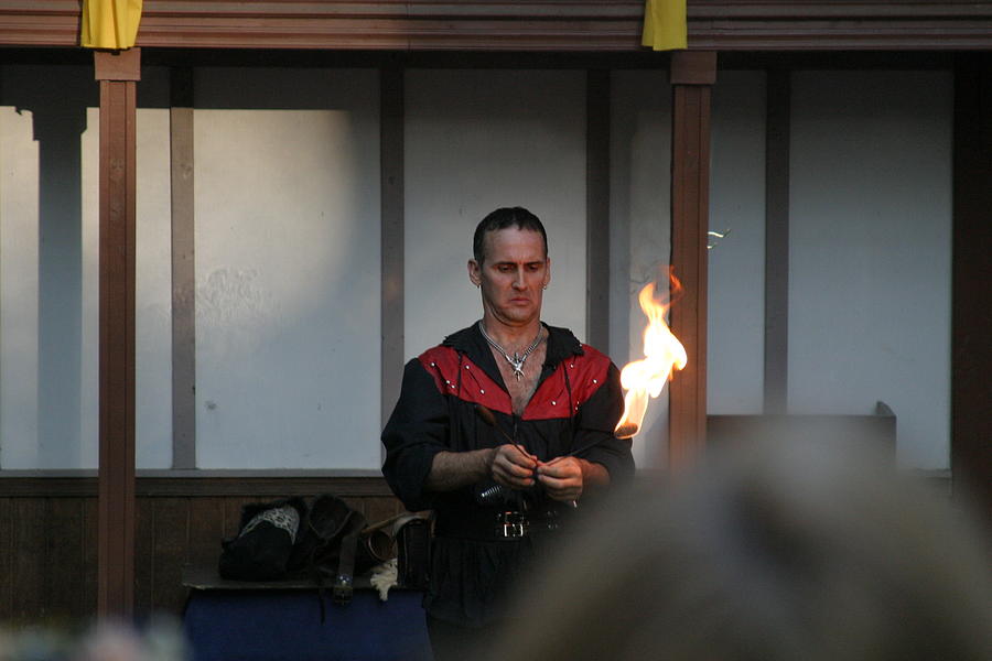 Actor Photograph - Maryland Renaissance Festival - Johnny Fox Sword Swallower - 121283 by DC Photographer