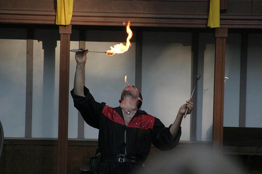 Actor Photograph - Maryland Renaissance Festival - Johnny Fox Sword Swallower - 121290 by DC Photographer