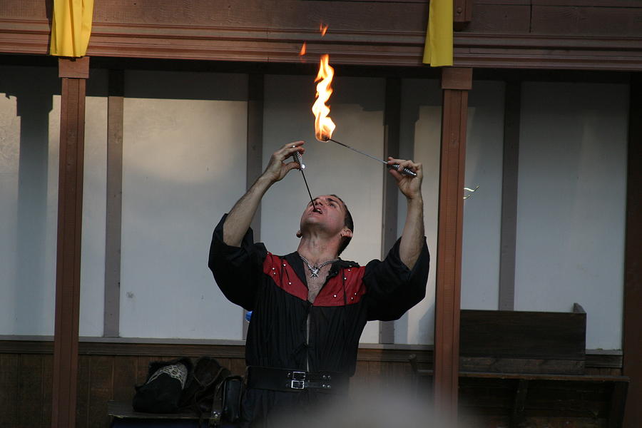 Actor Photograph - Maryland Renaissance Festival - Johnny Fox Sword Swallower - 121294 by DC Photographer
