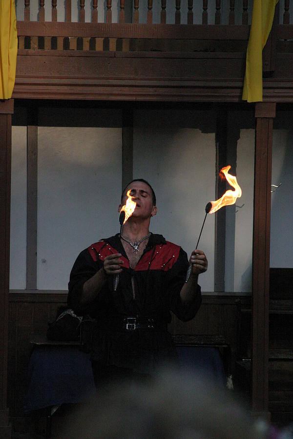 Actor Photograph - Maryland Renaissance Festival - Johnny Fox Sword Swallower - 121297 by DC Photographer