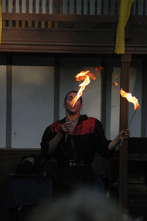 Actor Photograph - Maryland Renaissance Festival - Johnny Fox Sword Swallower - 121298 by DC Photographer