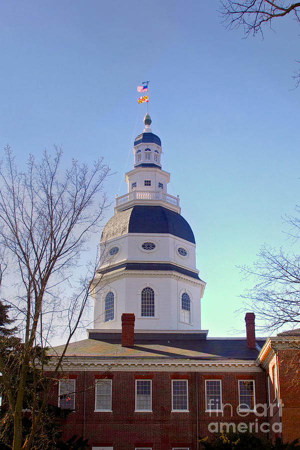 Maryland State House Dome Photograph by Mark Dodd