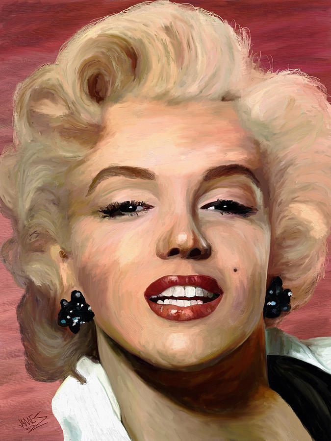 Marylin Monroe Painting by James Shepherd