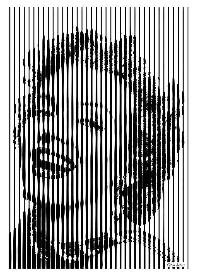 Marylin Monroe Op art Digital Art by Celso Maria - Fine Art America