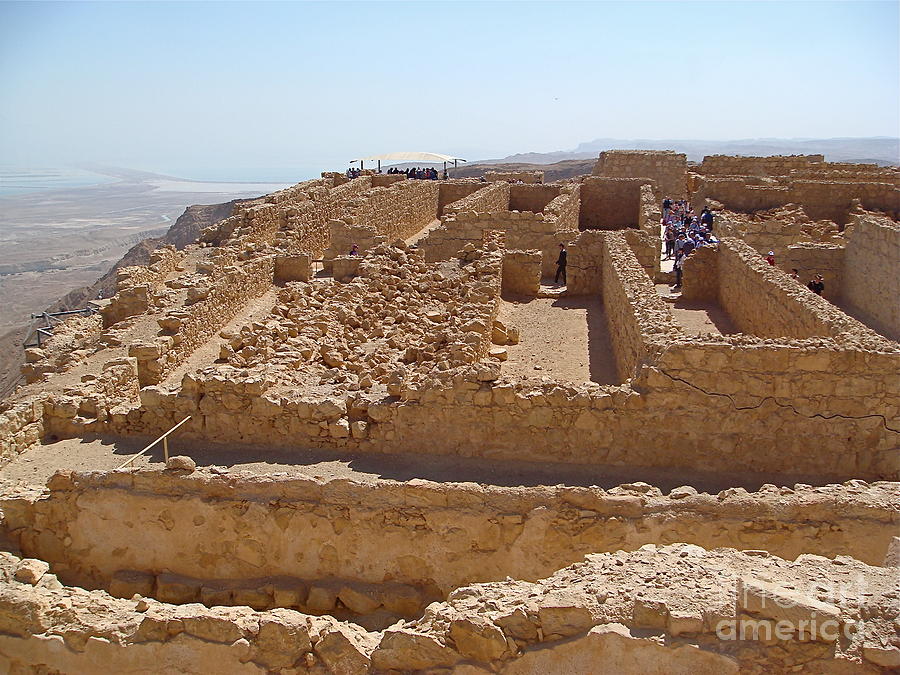 Masada. Israel. Looking At The Ancient Ruins Photograph by ...