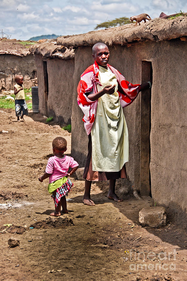 Masai Mother and Child Photograph by Charuhas Images