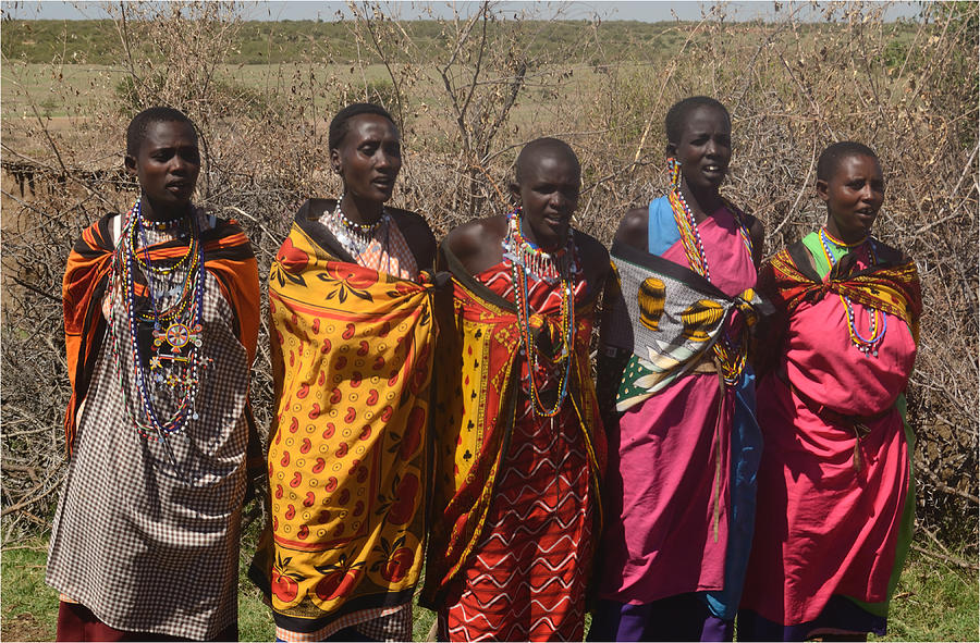 Masai Women Chorus Photograph by Tom Wurl