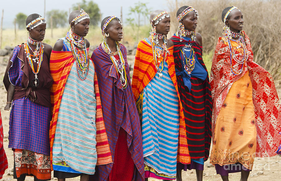 Masai Women Kenya Photograph by Bill Bachmann