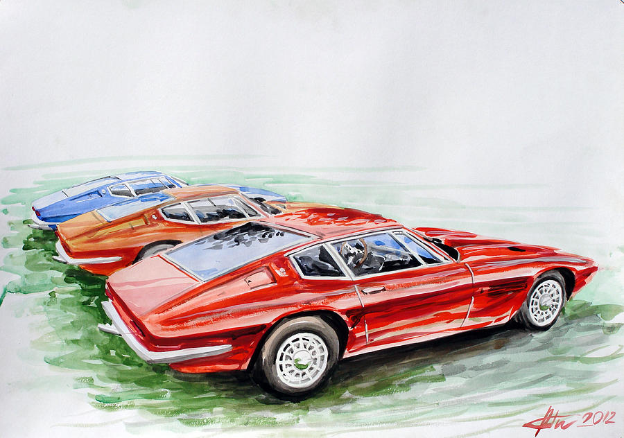 Car Painting - Maserati Ghibli by Rimzil Galimzyanov
