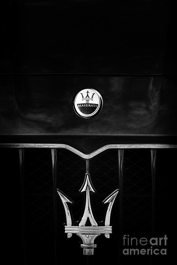 Maserati Quattroporte Monochrome Photograph by Tim Gainey