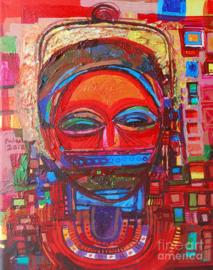 Mask 23 Painting By Mohamed Fadul Fine Art America