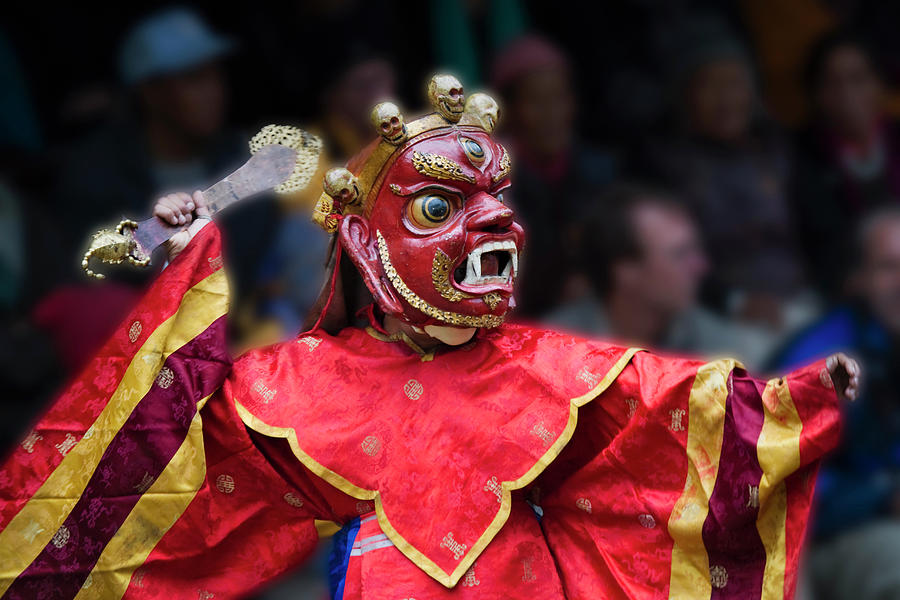 Mask Dance Performance At Ladakh Photograph by Keren Su