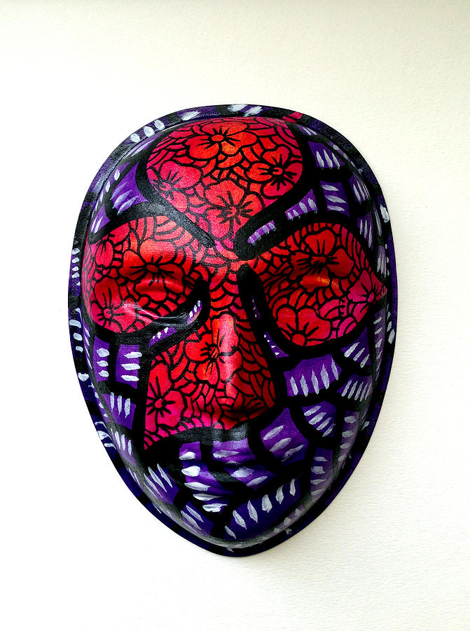 Mask Flower Mixed Media by Marconi Calindas