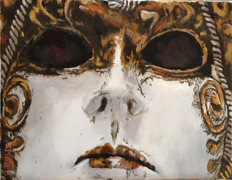 Mask Painting by Sylvia Miller