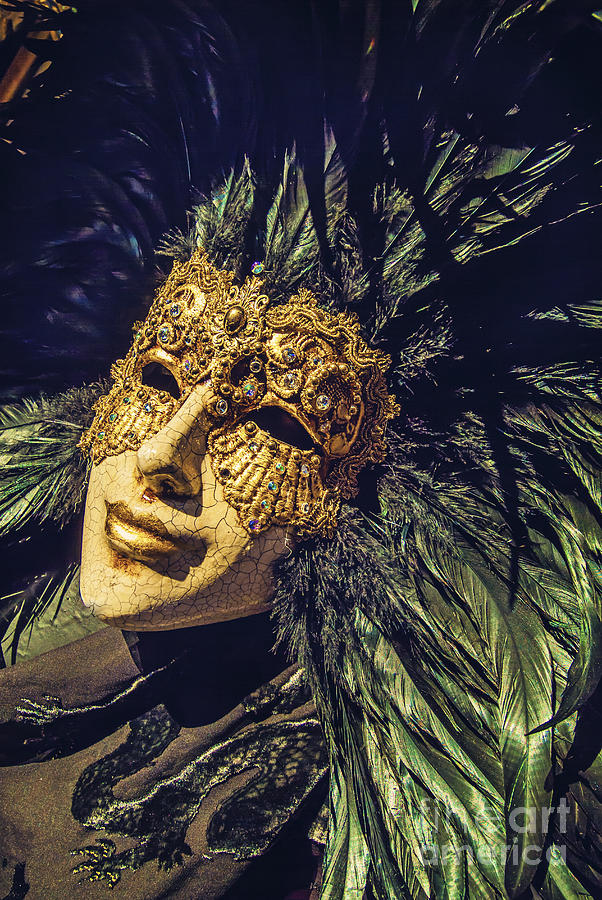 Halloween Photograph - Mask With A Chip by Danilo Piccioni