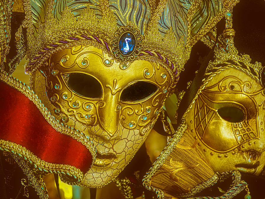Masks of Mardi Gras Photograph by David Kay
