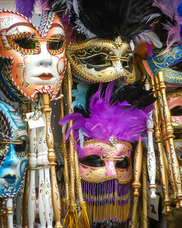 Masks of Venice Photograph by William Krumpelman - Fine Art America