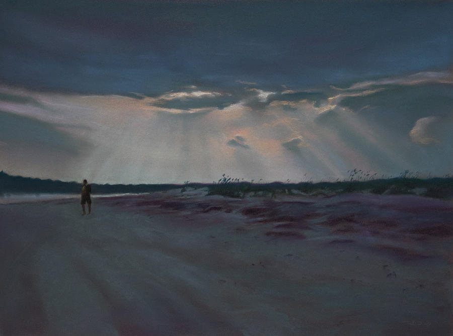 Masonboro Thunderstorm Painting by Christopher Reid
