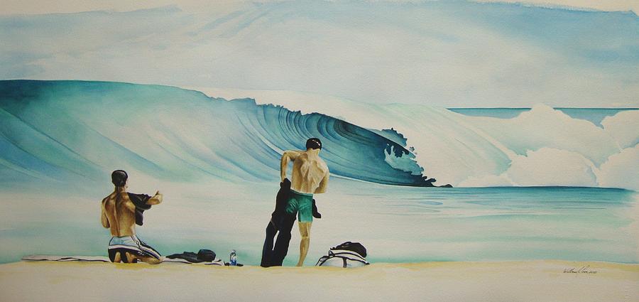 Masonboro Surf Painting by William Love