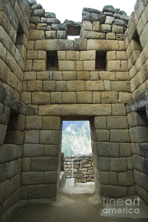 Masonry Detail At Machu Picchu Photograph by William H. Mullins
