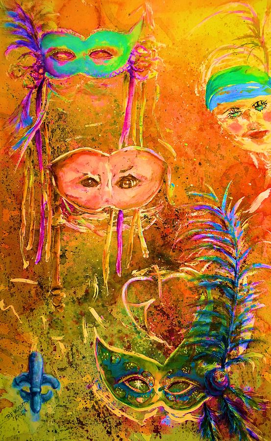 Masquerade  Painting by Bernadette Krupa