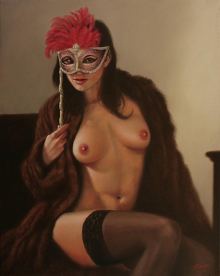 Nude Painting - Masquerade III by John Silver