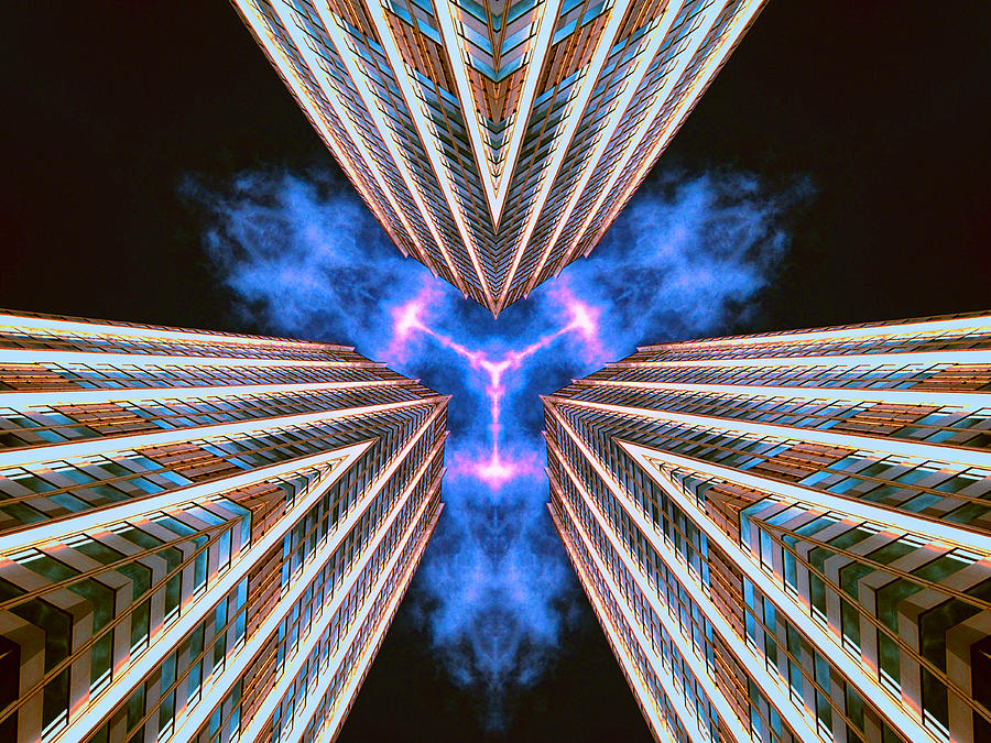 Skyscraper Photograph - Mass Hallucinations Projector by Dominic Piperata