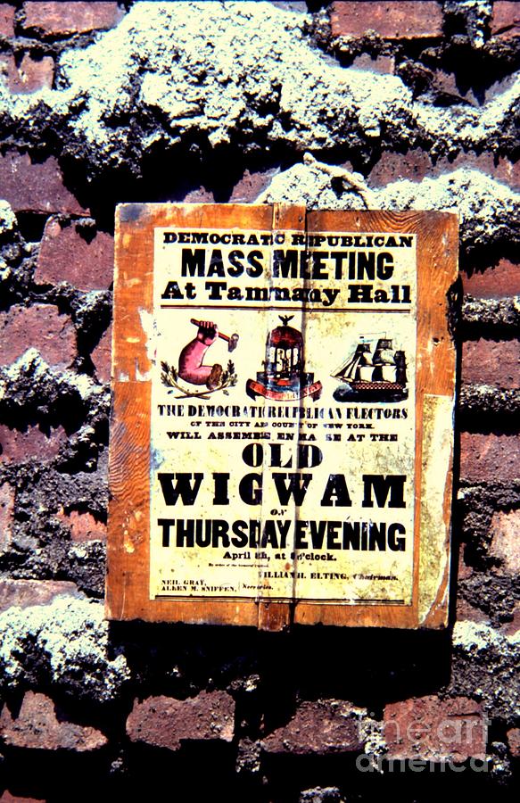 Mass Meeting at Tammany Hall Photograph by John Greco