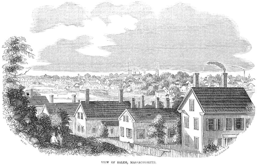 Massachusetts Salem, 1854 Painting by Granger