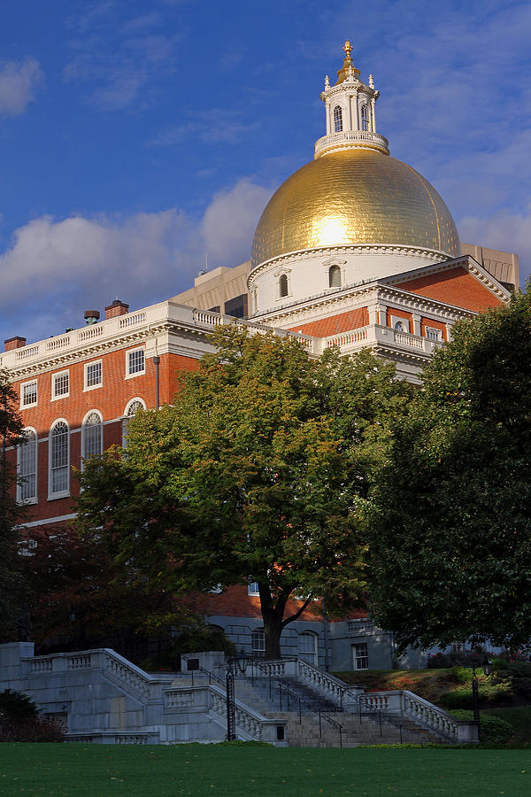 Massachusetts State House in Beacon Hill  Photograph by Juergen Roth