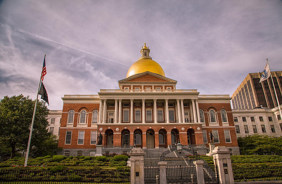 Massachusetts state house in Boston  Photograph by Eti Reid