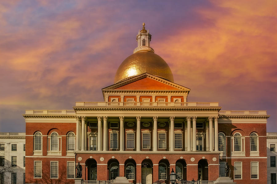 Massachusetts State House Photograph by Susan Candelario