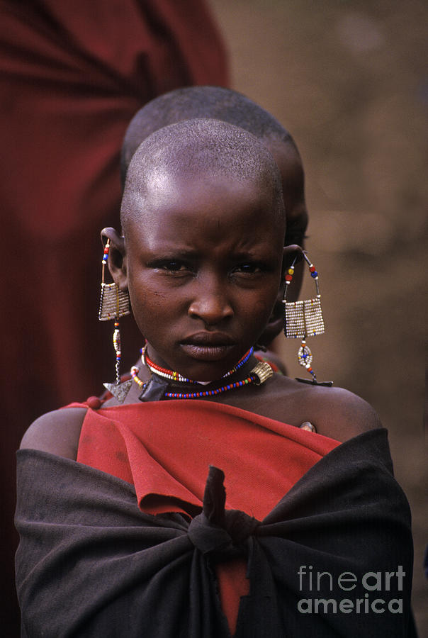 Massai Girl - Tanzania Photograph by Craig Lovell
