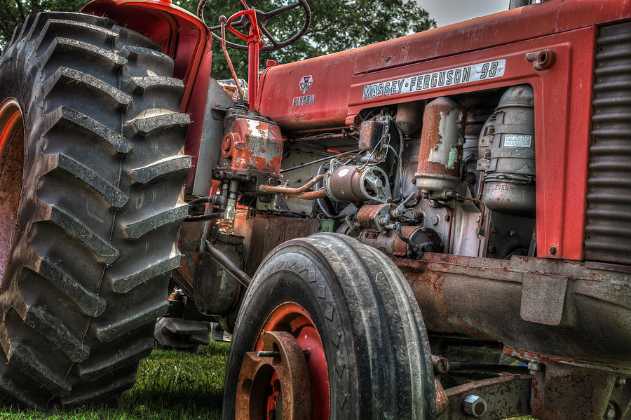 Tractor Photograph - Massey Ferguson Antique Tractor by Bill Wakeley