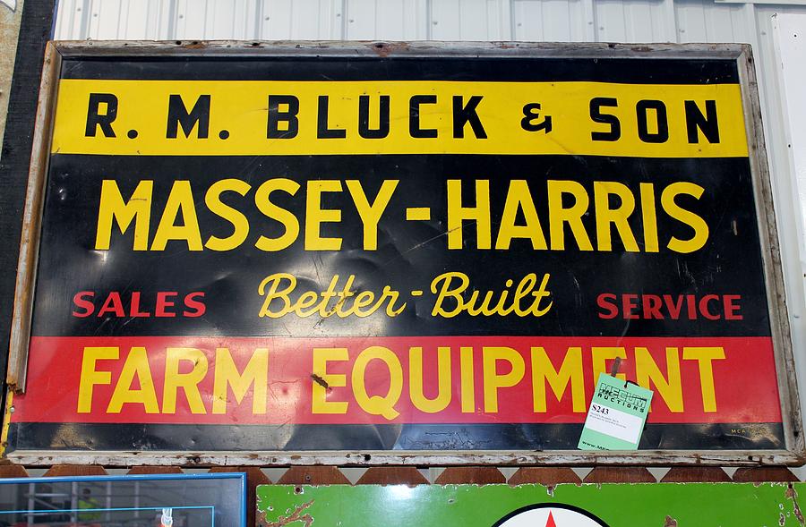 Massey Harris Sign Photograph by Nelson Skinner | Fine Art America