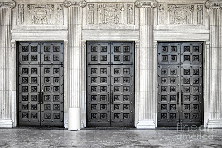 Architecture Photograph - Massive Doors by Olivier Le Queinec